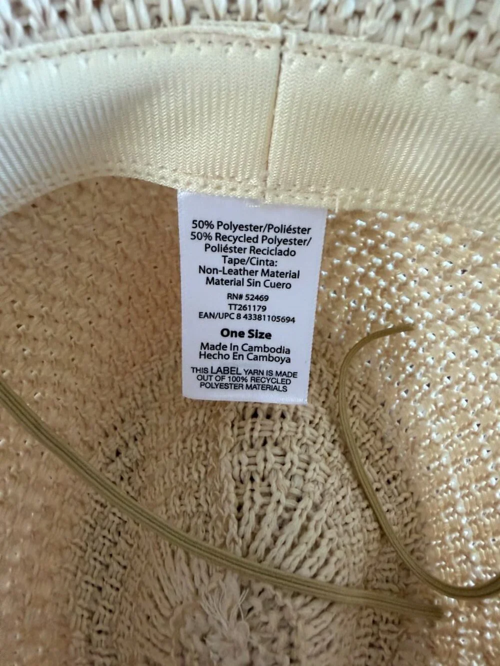 NWT Women's Straw Fedora Hat